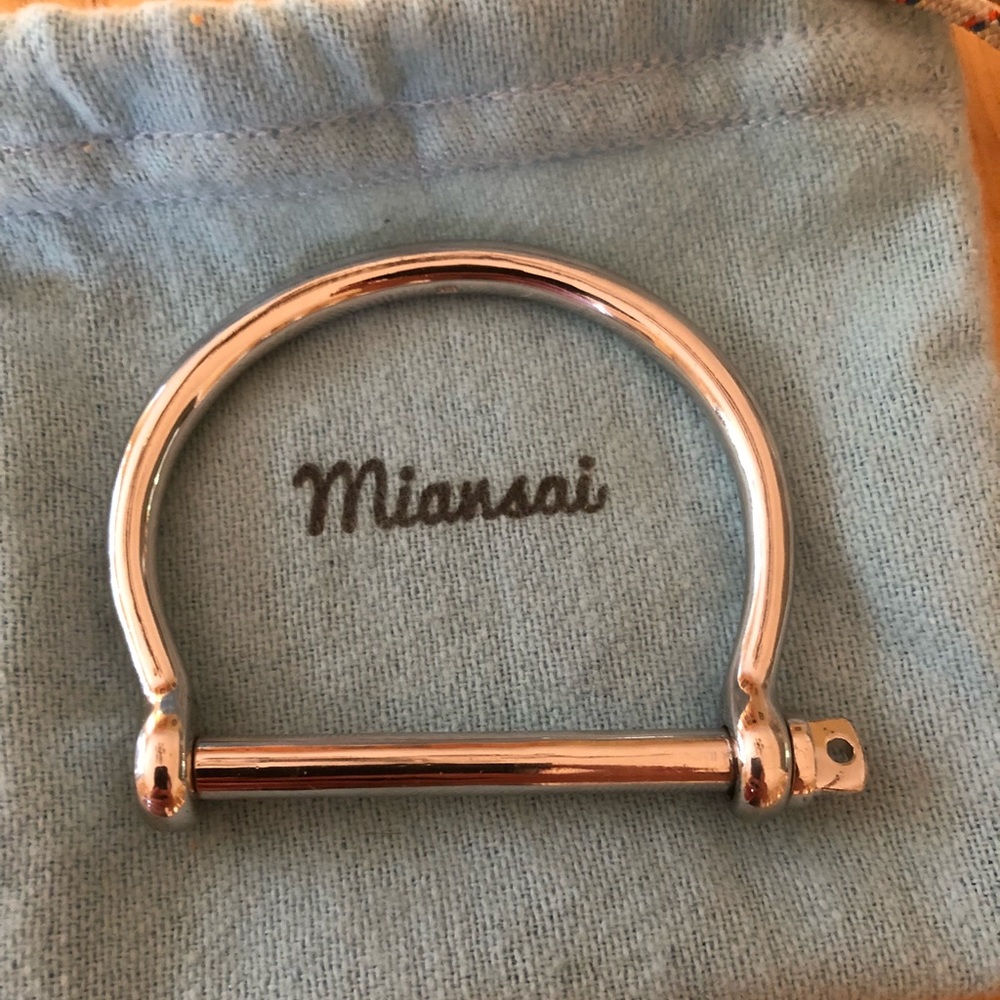 Miansai Sterling Silver Screw Cuff